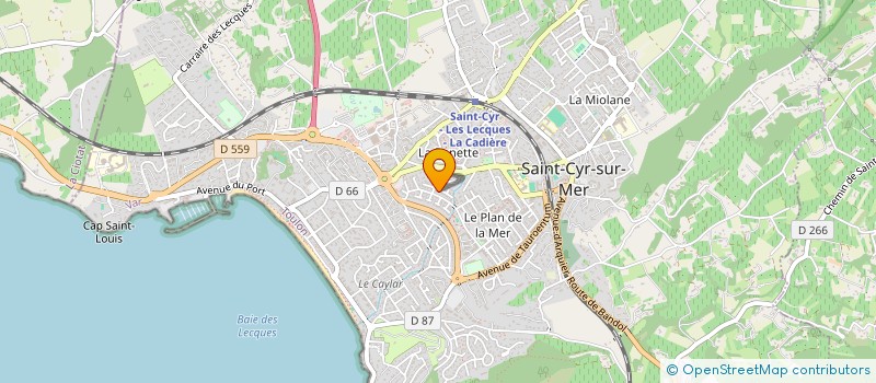 localisation de l'entreprise CIOCCA à SAINT-CYR-SUR-MER