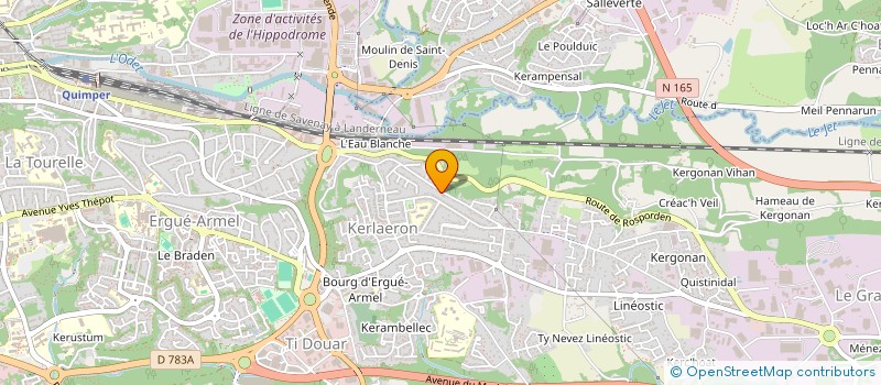 localisation de l'entreprise CIOCE PEINTURE à QUIMPER