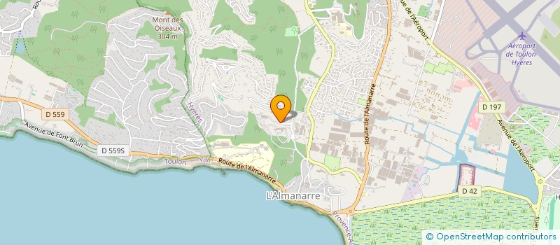 localisation de l'entreprise CIOGEST à HYERES