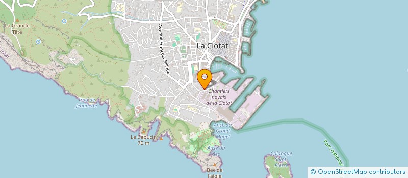 localisation de l'entreprise CIOTAPERO  LA CIOTAT