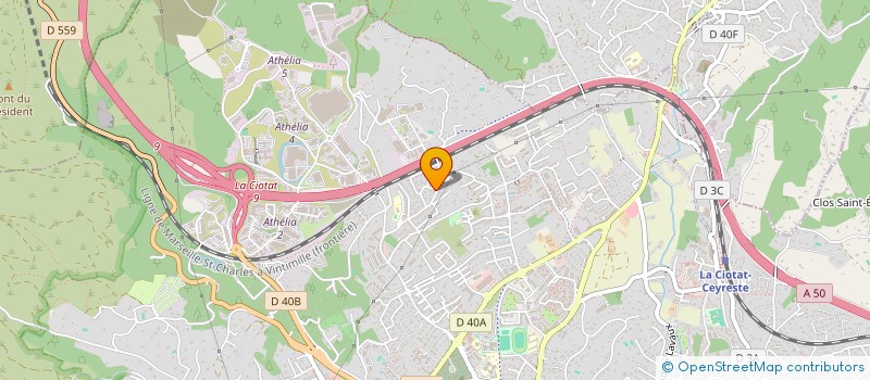 localisation de l'entreprise CIOTAT AVENTURE PASSION  LA CIOTAT