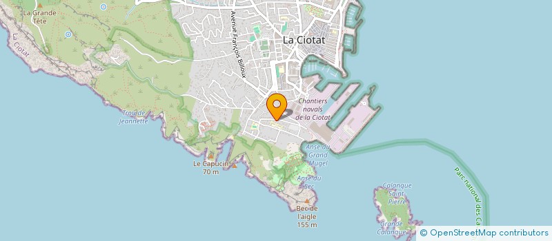 localisation de l'entreprise CIOTRAV à LA CIOTAT