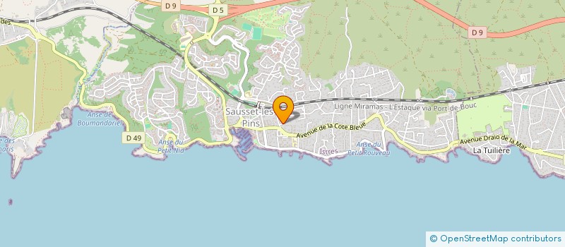 localisation de l'entreprise CIOTTA CALOGERO ET CIOTTA GIROLAMO  SAUSSET-LES-PINS