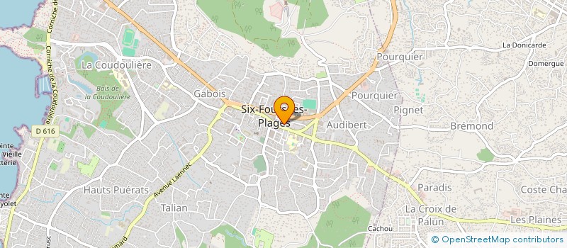 localisation de l'entreprise CIOVEL à SIX-FOURS-LES-PLAGES