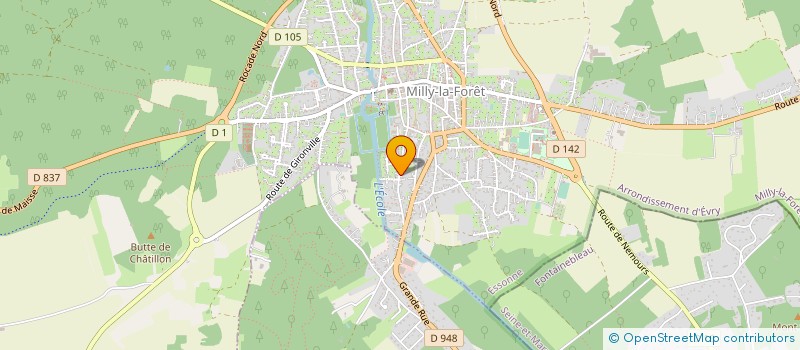 localisation de l'entreprise CIP CONSTRUCTIONS ESSONNE  MILLY-LA-FORET