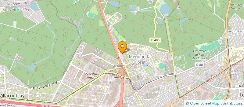 localisation de l'entreprise CIP ELECT BATIMENT à MEUDON