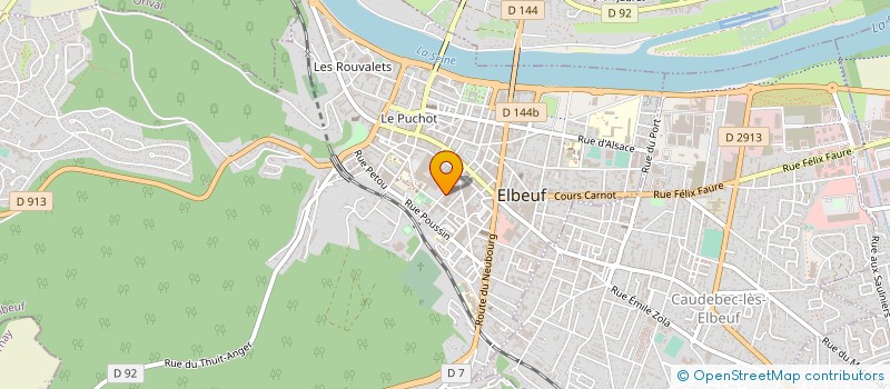 localisation de l'entreprise CIP PUBLICITE  ELBEUF