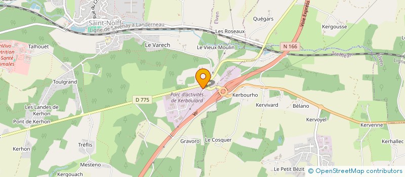 localisation de l'entreprise CIPAC à ELVEN