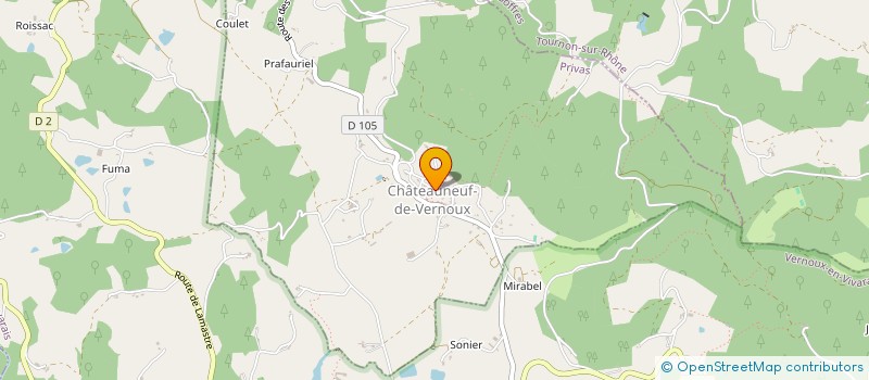 localisation de l'entreprise CIPALE  CHATEAUNEUF-DE-VERNOUX