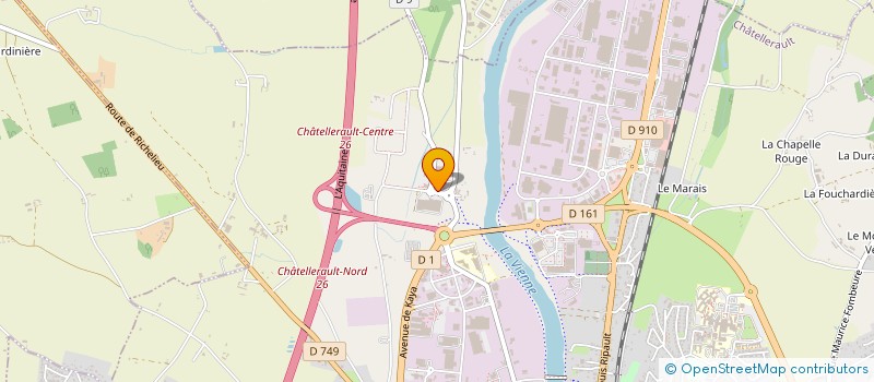 localisation de l'entreprise CIPASMO à CHATELLERAULT
