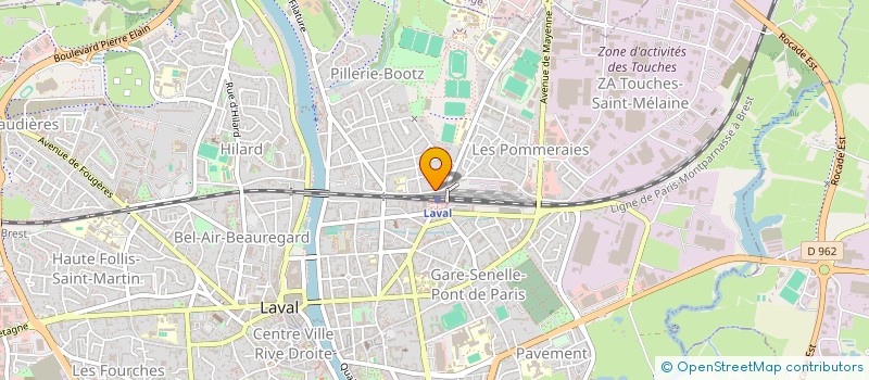 localisation de l'entreprise CIPAVI B2V BAT à LAVAL