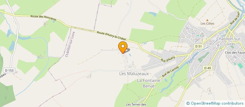 localisation de l'entreprise CIPAZ à CHATILLON-SUR-LOIRE