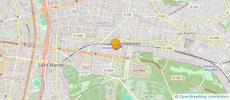 localisation de l'entreprise CIPB à VINCENNES