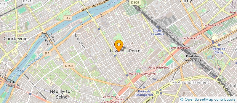 localisation de l'entreprise CIPHI OPTIQUE à LEVALLOIS-PERRET