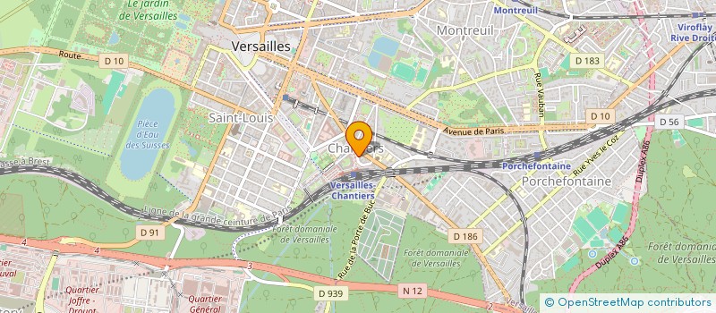 localisation de l'entreprise CIPLM à VERSAILLES
