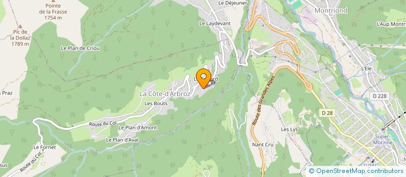 localisation de l'entreprise CIPOLIN  LA COTE-D'ARBROZ