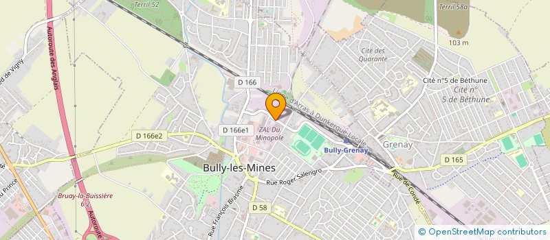 localisation de l'entreprise CIPPM à BULLY-LES-MINES