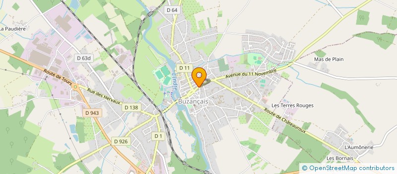 localisation de l'entreprise CIPREQUI à BUZANCAIS