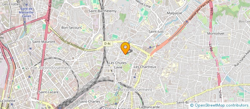 localisation de l'entreprise CIQ CHUTES LAVIE à MARSEILLE