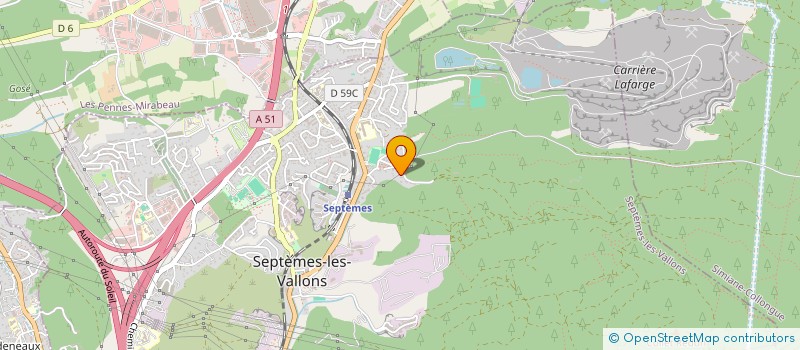 localisation de l'entreprise CIQ LES VIEUX CAILLOLS à SEPTEMES-LES-VALLONS