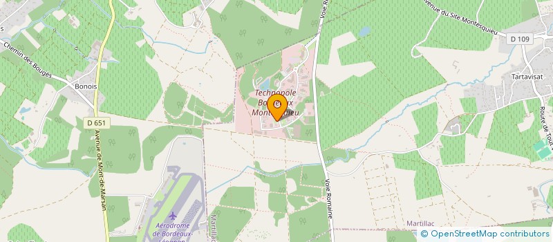 localisation de l'entreprise CIRAM à MARTILLAC