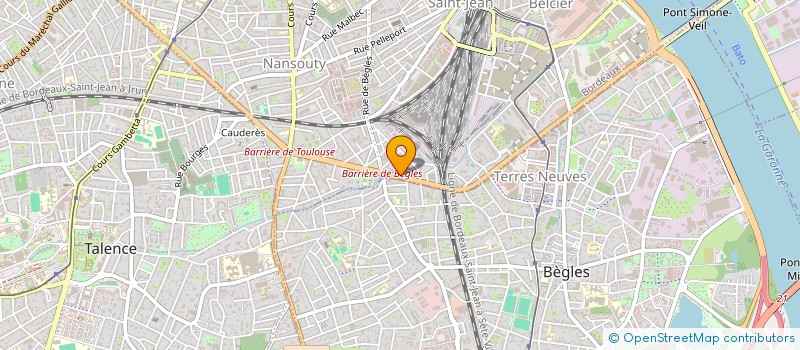 localisation de l'entreprise CIRC'OPTIM à BORDEAUX