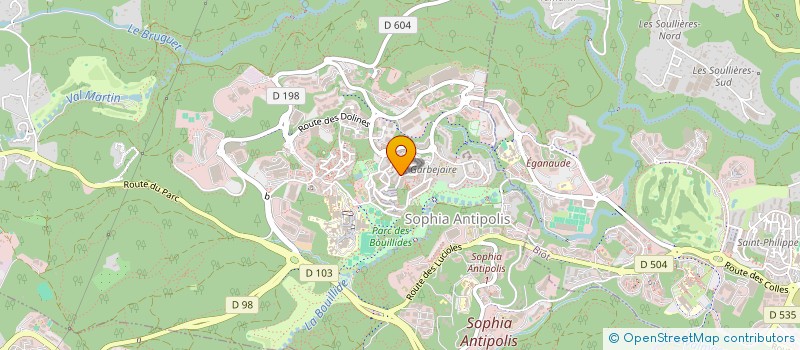 localisation de l'entreprise CIRCE à VALBONNE