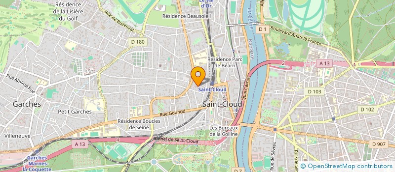 localisation de l'entreprise CIRCE à SAINT-CLOUD