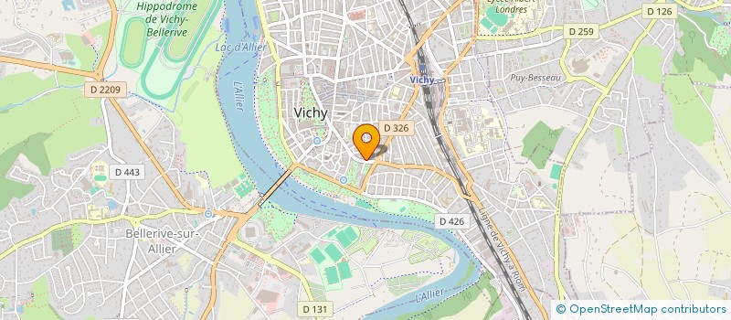 localisation de l'entreprise CIRCE - COLLECTIF  INDEPENDANT DE REVOLTE DES CORPS ET DES ESPRITS  VICHY