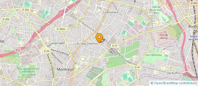 localisation de l'entreprise CIRCOSENTIDOS à MONTREUIL
