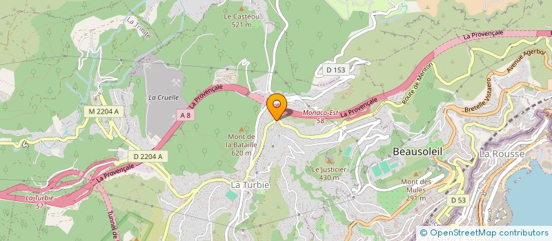 localisation de l'entreprise CIRCUIT DE CASTILLON à LA TURBIE