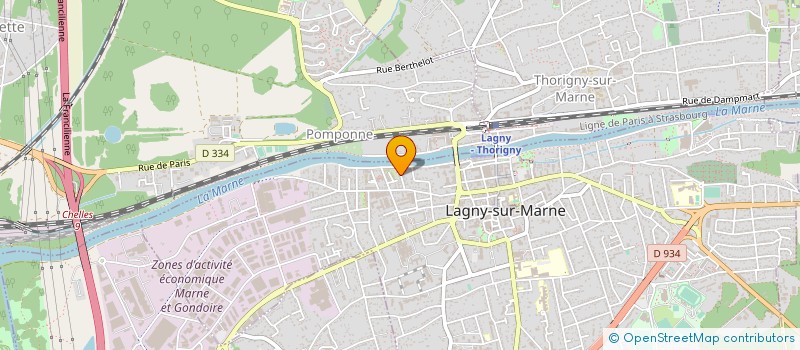 localisation de l'entreprise CIRCUIT DES TOURNOIS NORD S & MARNE à LAGNY-SUR-MARNE