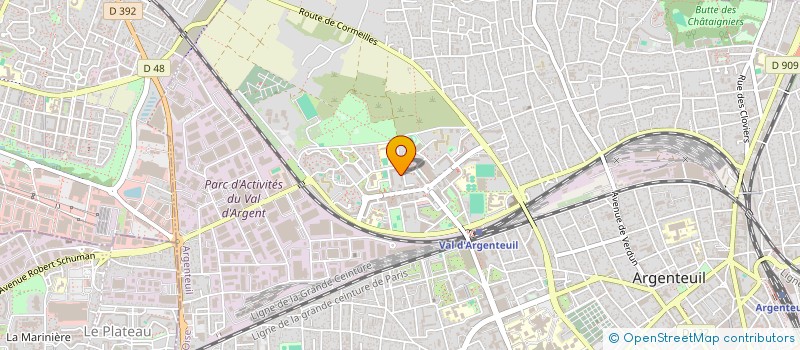 localisation de l'entreprise CIRCUIT SUR  ARGENTEUIL