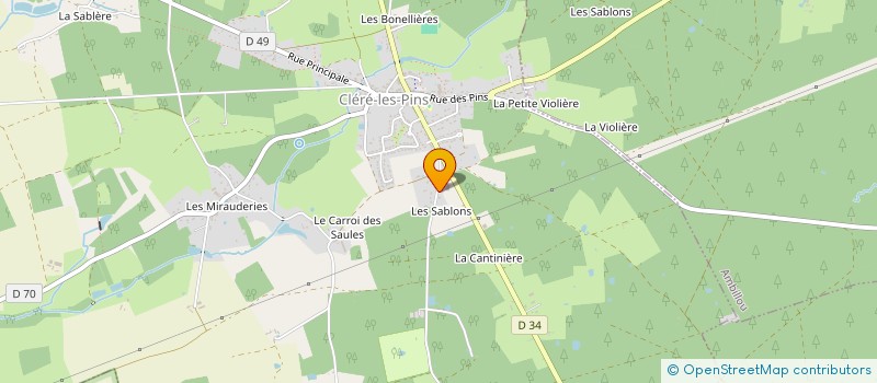 localisation de l'entreprise CIRCUITS COURTS TOURAINE NORD-OUEST  CLERE-LES-PINS