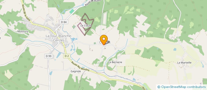 localisation de l'entreprise CIRCULUM  LA TOUR-BLANCHE-CERCLES