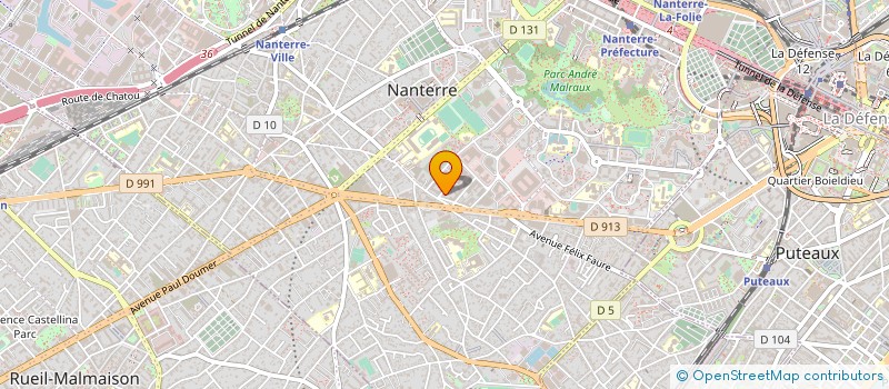 localisation de l'entreprise CIRCUM à NANTERRE