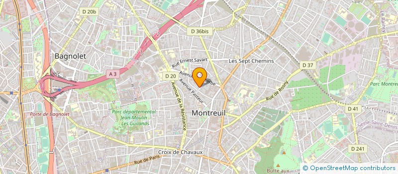 localisation de l'entreprise CIRCUS PARIS à MONTREUIL