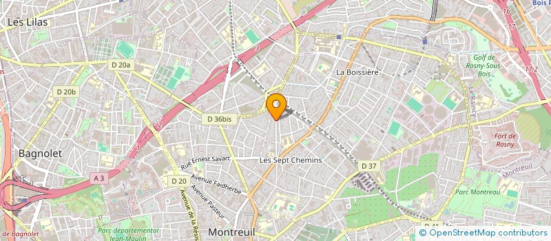 localisation de l'entreprise CIRCUS PARIS SAS  MONTREUIL