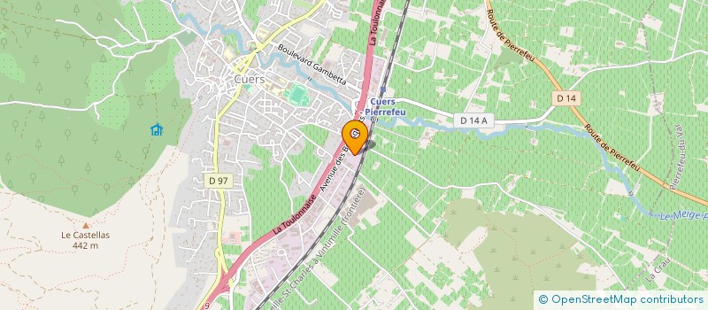 localisation de l'entreprise CIRDEC  CUERS