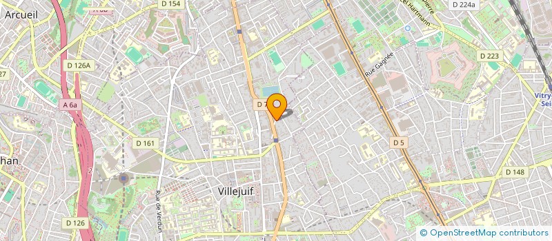 localisation de l'entreprise CIREC - CENTRE DE RECHERCHE-CREATION SUR LES MONDES SOCIAUX à VILLEJUIF