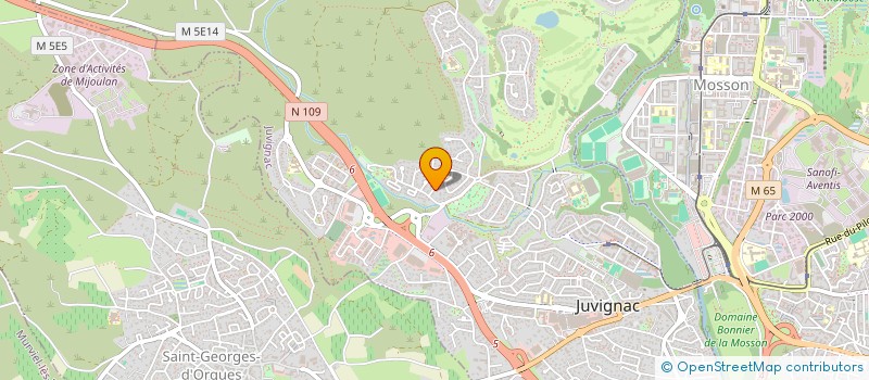 localisation de l'entreprise CIRENE  JUVIGNAC