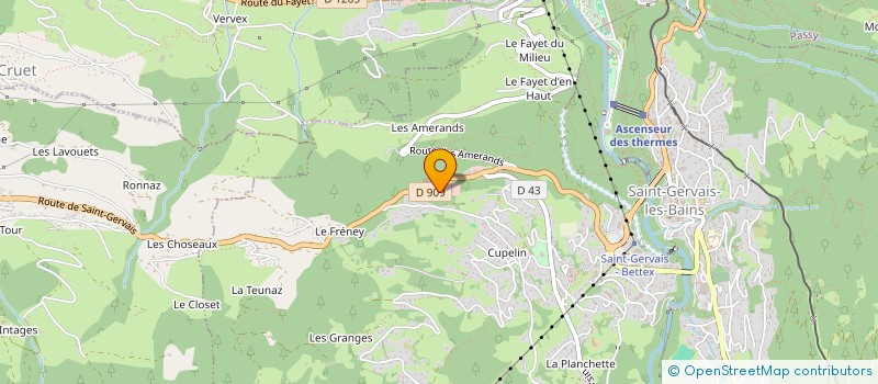 localisation de l'entreprise CIREO  SAINT-GERVAIS-LES-BAINS