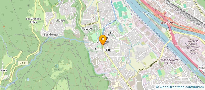 localisation de l'entreprise CIREUS SAS à SASSENAGE