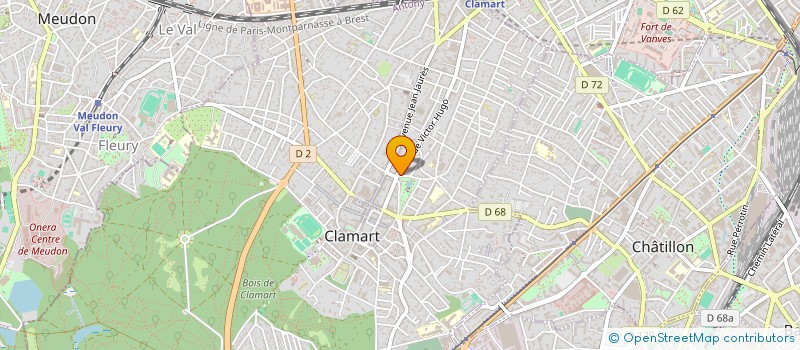 localisation de l'entreprise CIRHA à CLAMART