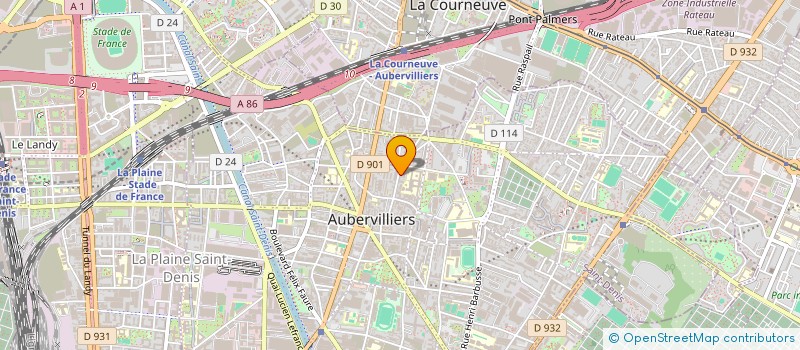 localisation de l'entreprise CIRINE à AUBERVILLIERS