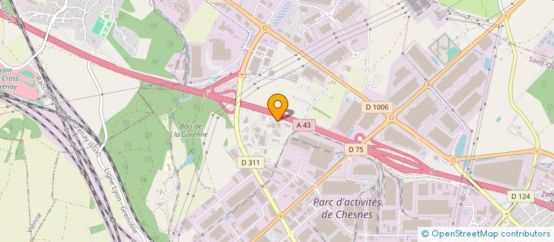 localisation de l'entreprise CIRIS à SAINT-QUENTIN-FALLAVIER