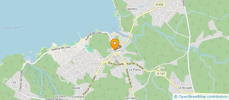 localisation de l'entreprise CIRK'EN SPHERE  SANGUINET