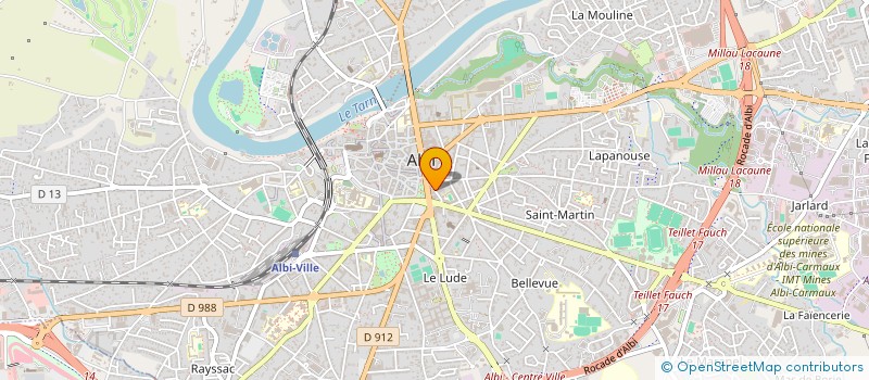 localisation de l'entreprise CIRLAMA à ALBI