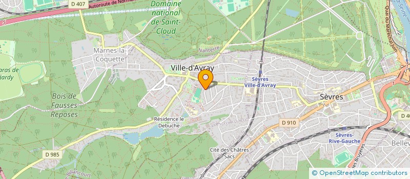 localisation de l'entreprise CIRNE  VILLE-D'AVRAY