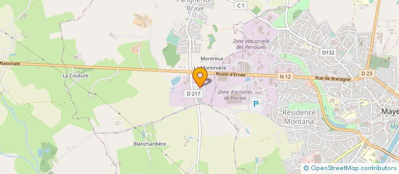 localisation de l'entreprise CIRON MAYENNE à PARIGNE-SUR-BRAYE
